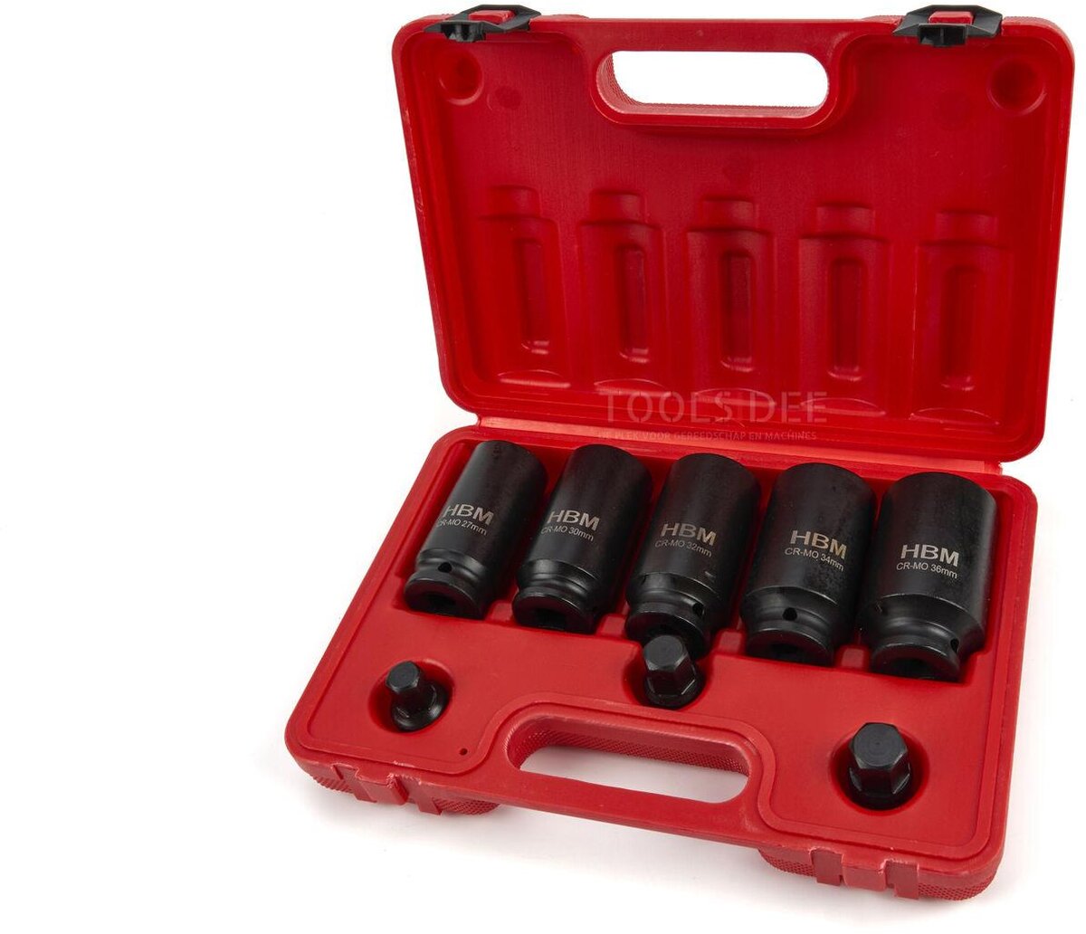 HBM 8-delt drevaksel-sæt, monteringssæt med 1/2 