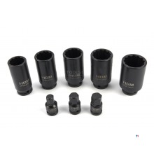 HBM 8-delt drevaksel-sæt, monteringssæt med 1/2 
