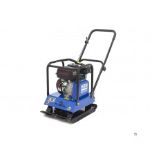 Plaque vibrante HBM Professional 6,5 HP avec roues et plaque de protection de pavage 15000N Plaque vibrante HBM Professional 6,5 HP avec roues et plaque de protection de pavage 15000N