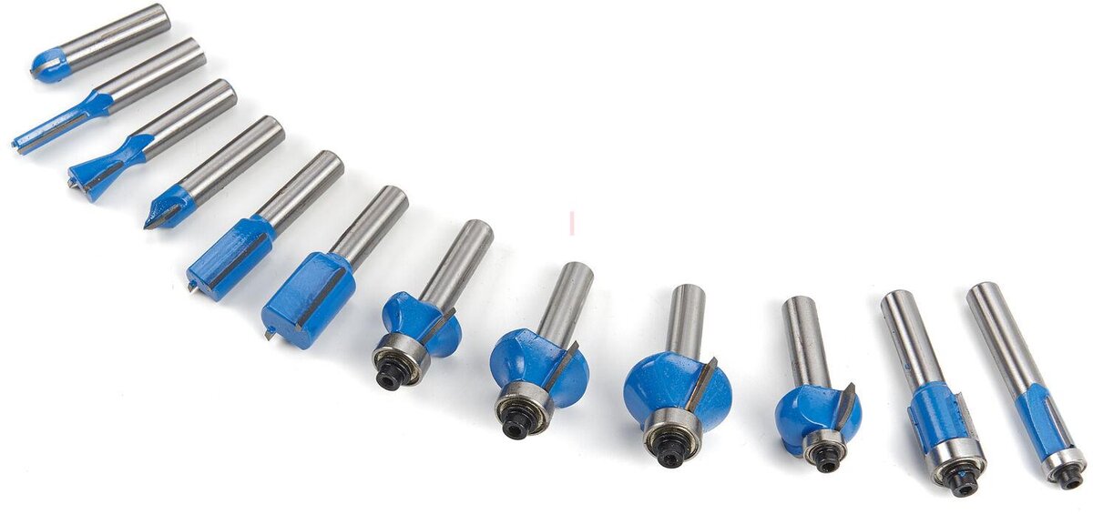 HBM 12 stykk trefresesett