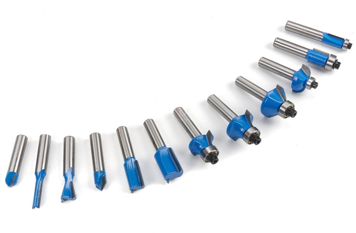 HBM 12 stykk trefresesett