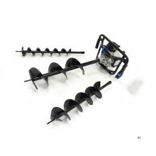 Taladro de tierra profesional HBM 52 cc con motor de gasolina - incluye 3 taladros 100/150/200 mm.