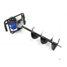Taladro de tierra profesional HBM 52 cc con motor de gasolina - incluye 3 taladros 100/150/200 mm.