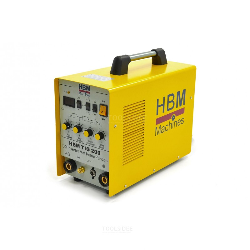 HBM TIG 200 DC Inverter Met Pulse Functie
