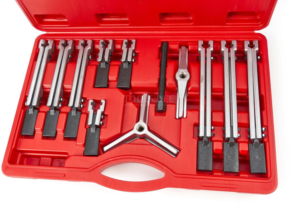 HBM 14 Piece Professional 3 Arm Puller Puller Set 105, 210, 265 mm HBM 14 Piece Professional 3 Arm Puller Puller Set 105, 210, 265 mm