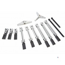 HBM 14 Piece Professional 3 Arm Puller Puller Set 105, 210, 265 mm HBM 14 Piece Professional 3 Arm Puller Puller Set 105, 210, 265 mm
