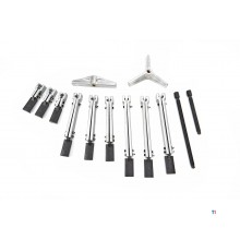 HBM 14 Piece Professional 3 Arm Puller Puller Set 105, 210, 265 mm HBM 14 Piece Professional 3 Arm Puller Puller Set 105, 210, 265 mm