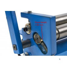 HBM 2,5 x 300 mm Plaatwals voor in de bankschroef - Model 2