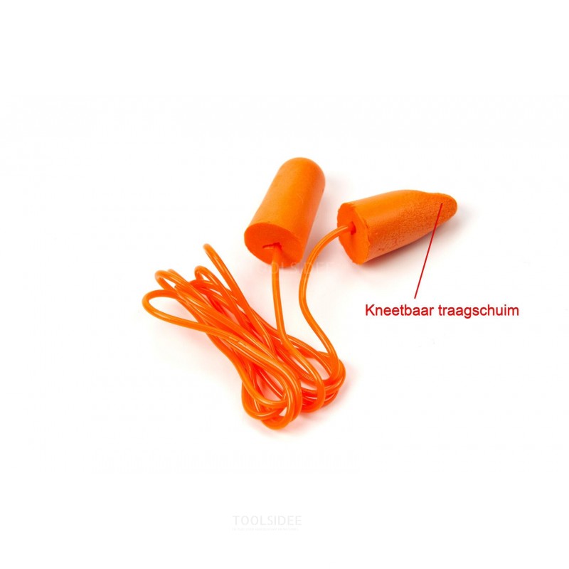 Bouchons d'oreille HBM avec cordon SNR 37 DB emballés par paire