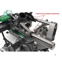 HiKOKI C8FSHG WAZ 1100 Watt Radiaalzaag, Afkortzaag, Trekzaag