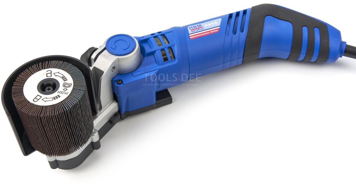 HBM Satineermachine - Borstelmachine Met Kantelbare Kop - 420 Watt HBM Satineermachine - Borstelmachine Met Kantelbare Kop - 420 Watt