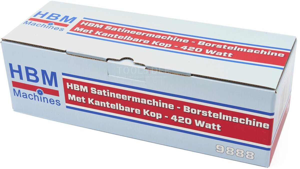 HBM Satineermachine - Borstelmachine Met Kantelbare Kop - 420 Watt HBM Satineermachine - Borstelmachine Met Kantelbare Kop - 420 Watt