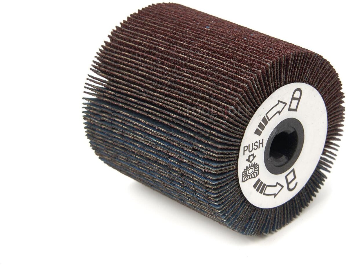 HBM Schuurlamellenrol Breed voor de voor de HBM Satineermachine - Borstelmachine Met Kantelbare Kop - 420 Watt