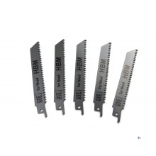 HBM 5-teiliger 150-mm-6-TPI-Stichsägeblatt-Satz für Holz