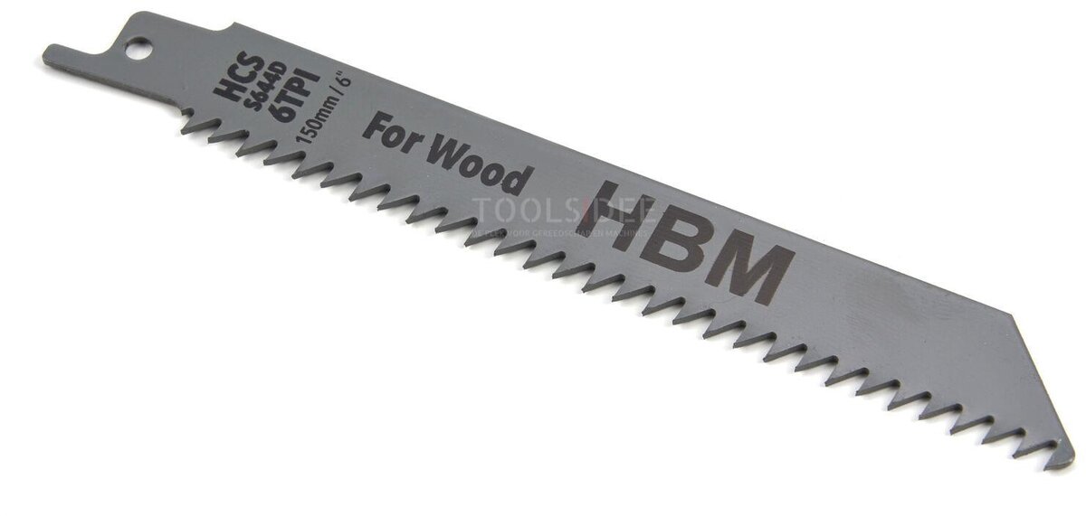 HBM 5-teiliger 150-mm-6-TPI-Stichsägeblatt-Satz für Holz