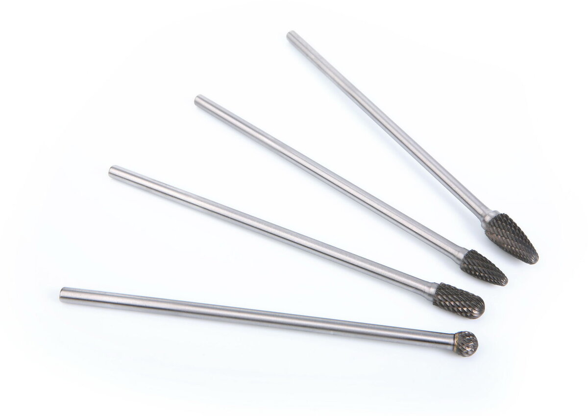 HBM 4-piece full hm burr set long HBM 4-piece full hm burr set long