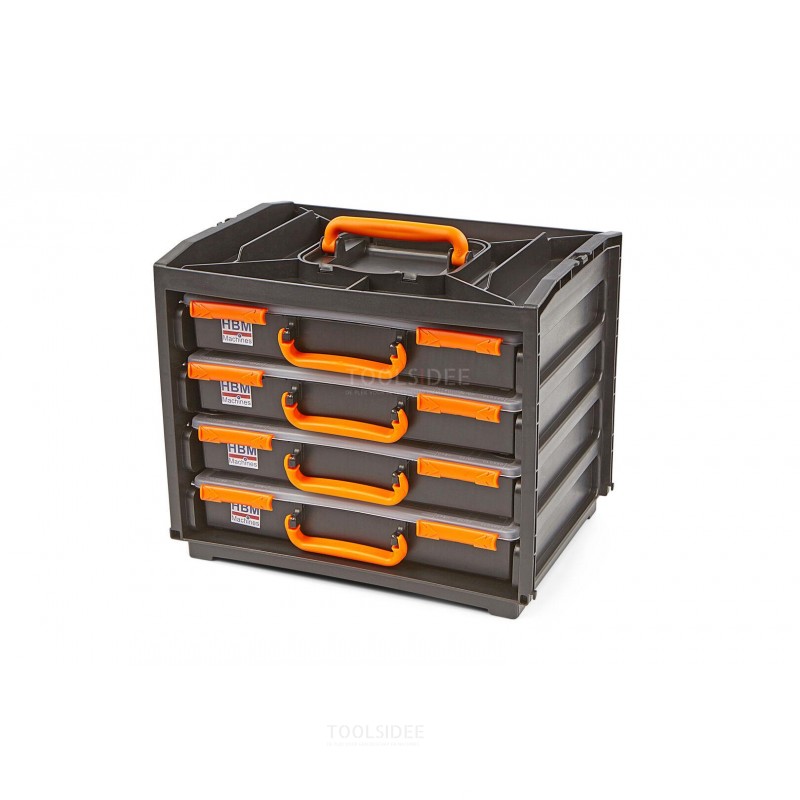 HBM 5-teilige tragbare Sortimentsbox, Sortimentskoffer Deluxe