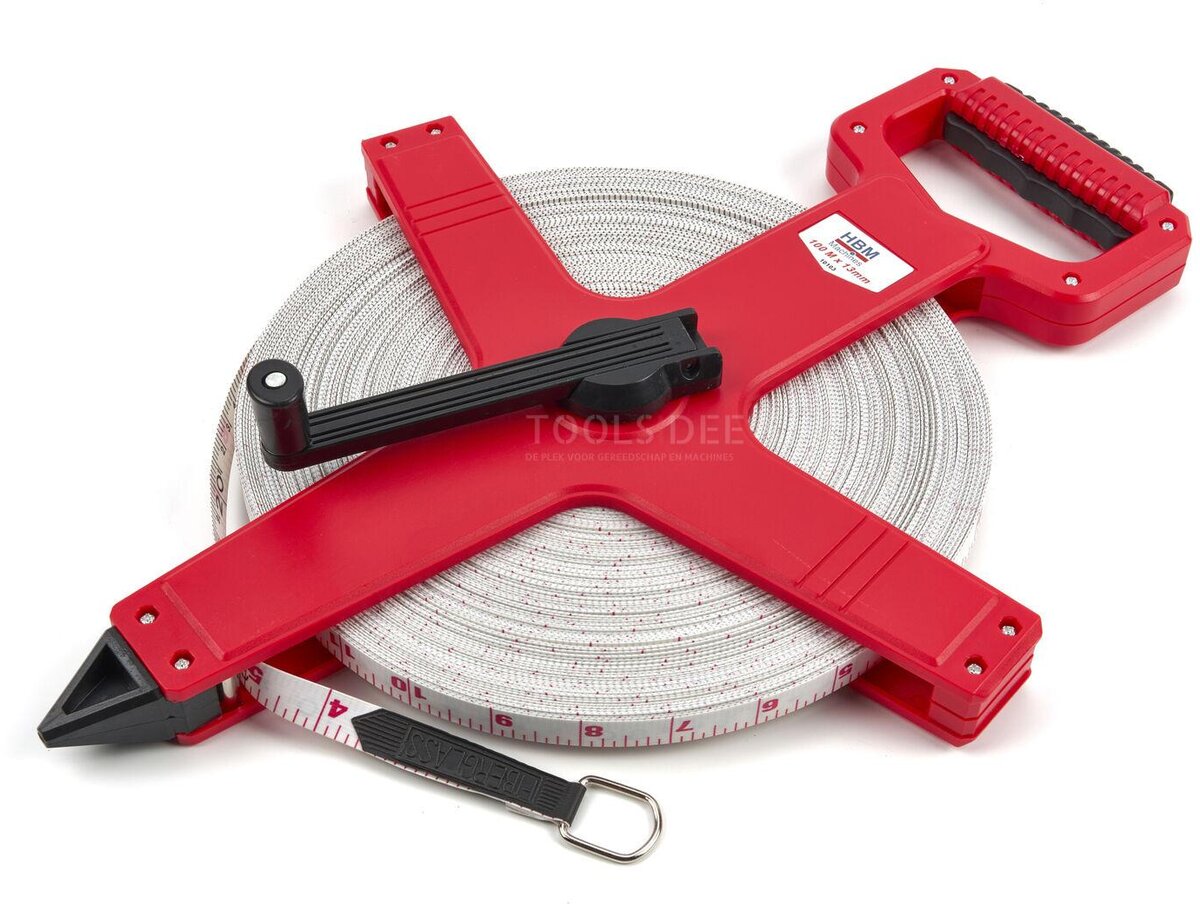 HBM 100 mx 13 mm Fiberglass Measuring tape, Measuring tape, Surveyor HBM 100 mx 13 mm Fiberglass Measuring tape, Measuring tape, Surveyor