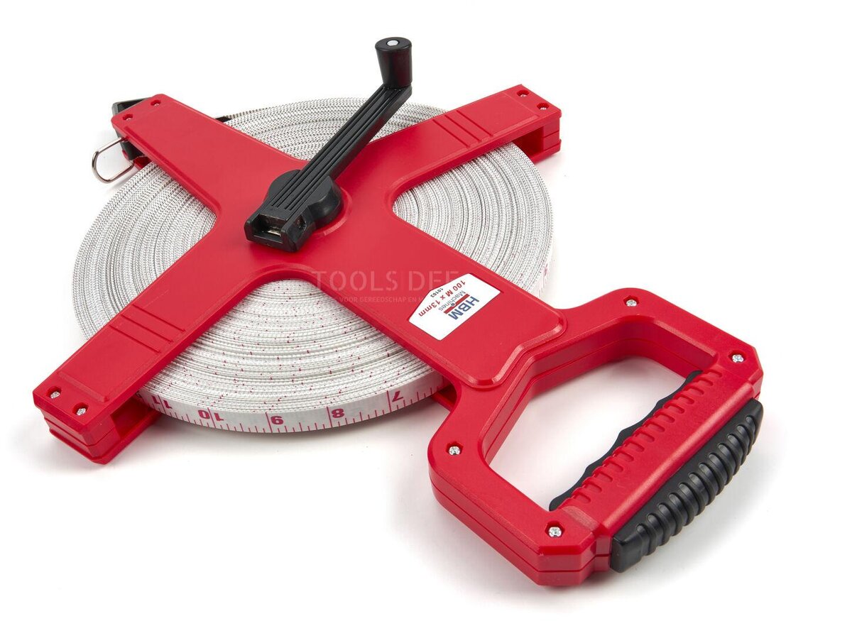 HBM 100 mx 13 mm Fiberglass Measuring tape, Measuring tape, Surveyor HBM 100 mx 13 mm Fiberglass Measuring tape, Measuring tape, Surveyor