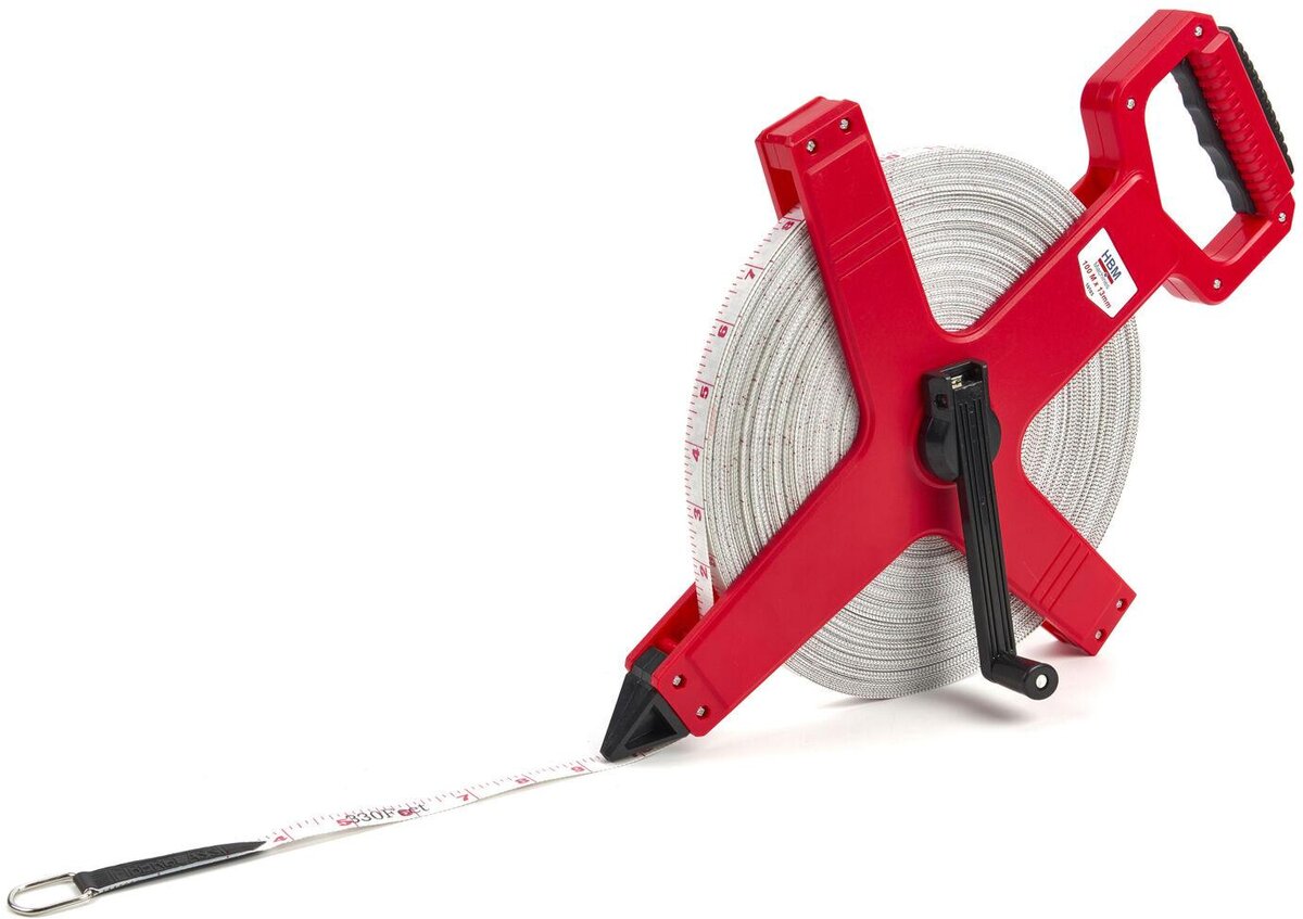 HBM 100 mx 13 mm Fiberglass Measuring tape, Measuring tape, Surveyor HBM 100 mx 13 mm Fiberglass Measuring tape, Measuring tape, Surveyor