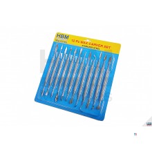HBM 12-piece wax carver - modeling hook set