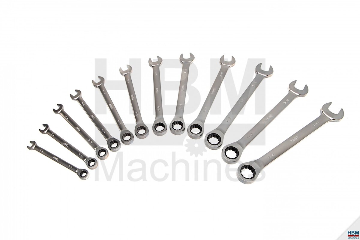 AOK 12 stykke profesjonell ring, ratchet sett, nøkkel sett