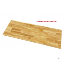 HBM Deluxe bordplader i massivt træ til værkstedsdesign