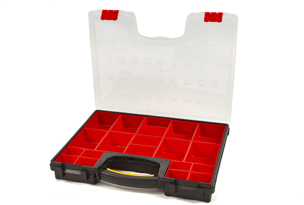 HBM Assortment-boks Med 20 separate skuffer 42 x 33,5 x 5 cm