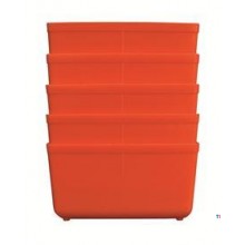 ERRO Boîte de rangement orange CombiBox 2, 5 pièces
