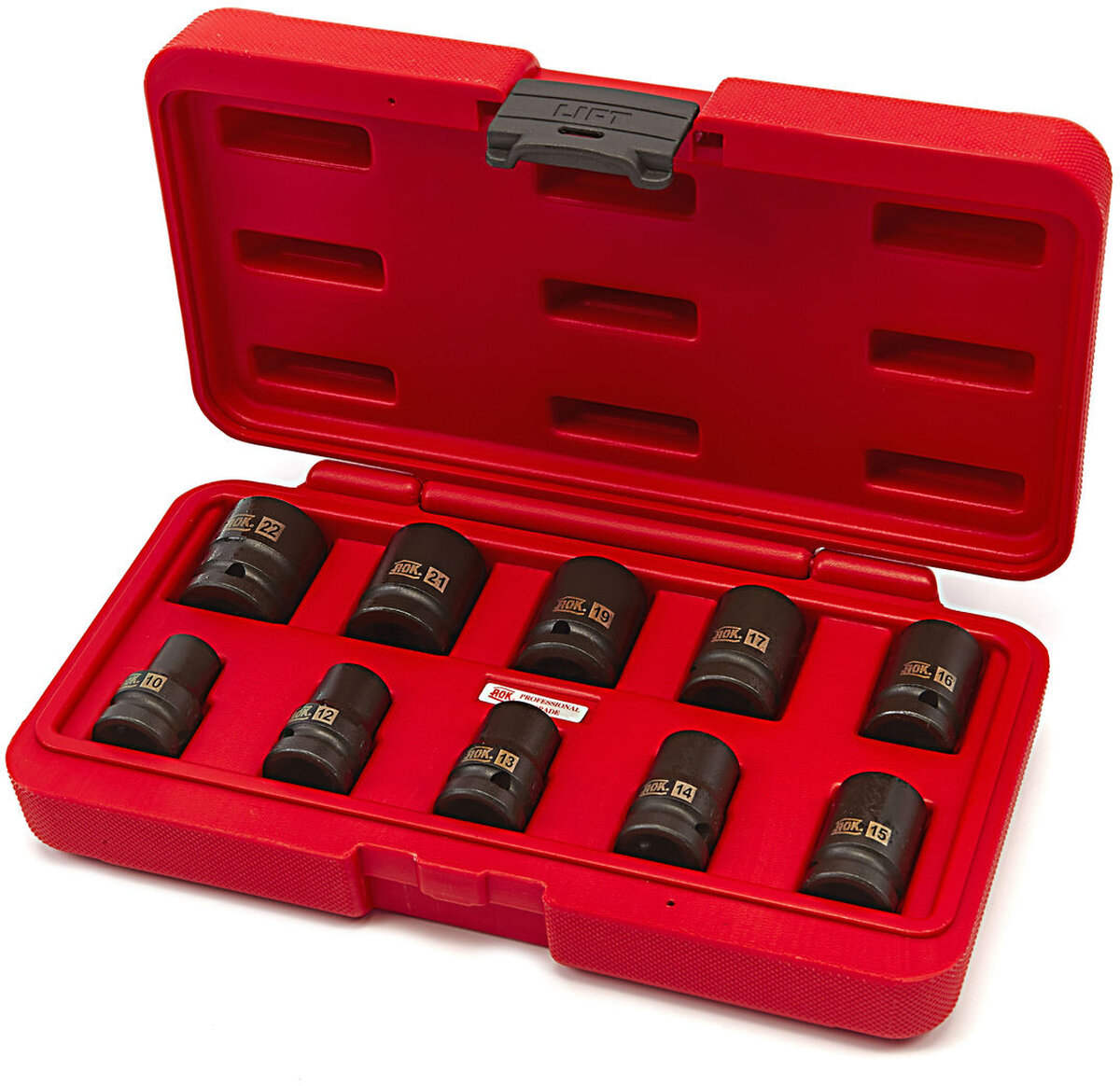 AOK 10-teiliger 1/2 Kraft-Steckschlüssel-Satz