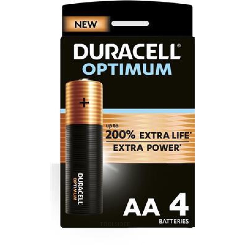 Duracell Alkaline Optimum AA 4st.