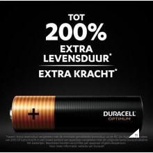 Duracell Alkaline Optimum AA 4st. Duracell Alkaline Optimum AA 4st.