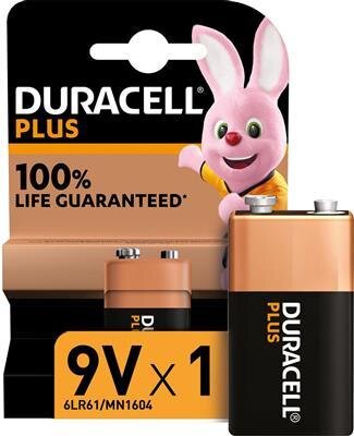 Duracell Alkaline Plus 100 9V 1st.