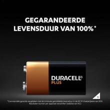 Duracell Alkaline Plus 100 9V 1st.