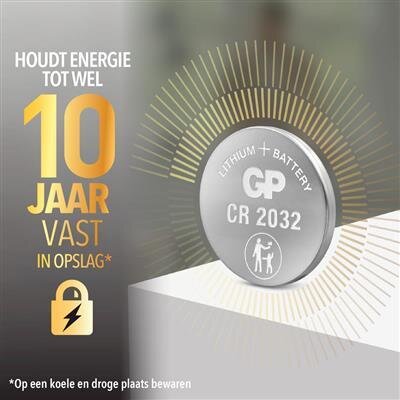 GP CR2032 Lithium knoopcel 3V 4st