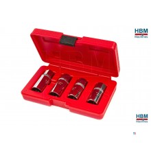 HBM 4-part threaded rod, stud extractor set - threaded extractor