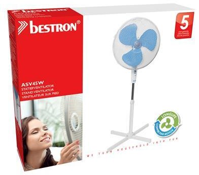 Bestron Standventilator, Korb O45cm, weiß, 45W Bestron Standventilator, Korb O45cm, weiß, 45W