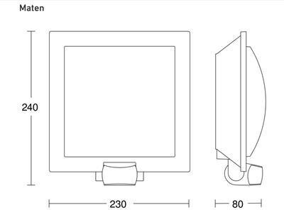 Steinel Sensor Buitenlamp L 20 S rvs