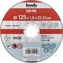 Disco de corte KWB Cut-Fix, 125X1,0