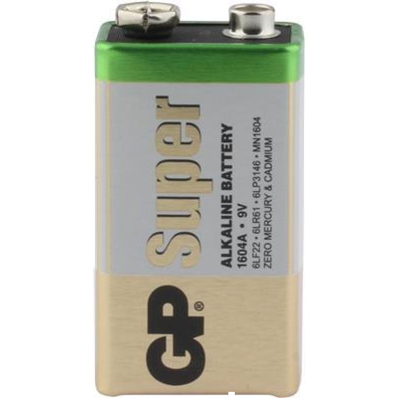 GP 9V batterij Alkaline Super 1,5V 1st