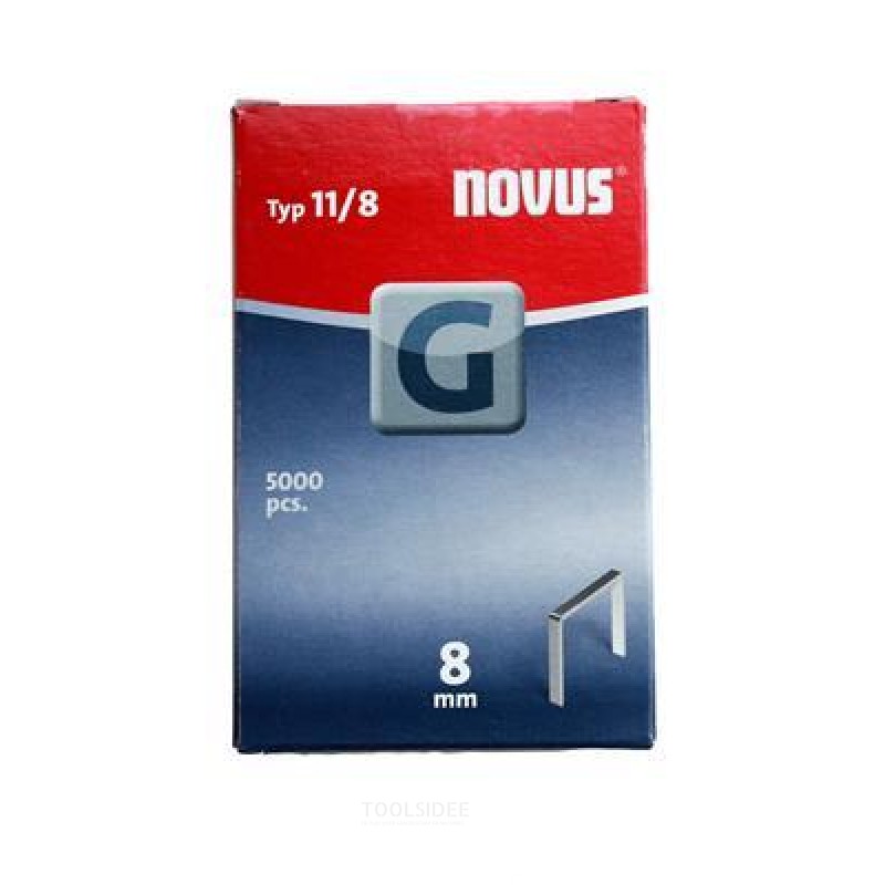  Novus Flat lanka niitit G 11/8mm, 5000 kpl.
