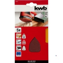 KWB Slibtrekanter Træ & Metal 96x135 mm K120 - 5 Stykker