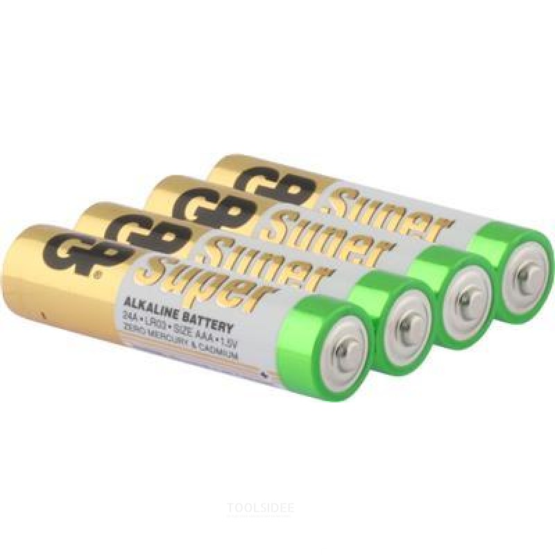 GP AAA Batterie Alkaline Super 1,5V 4St