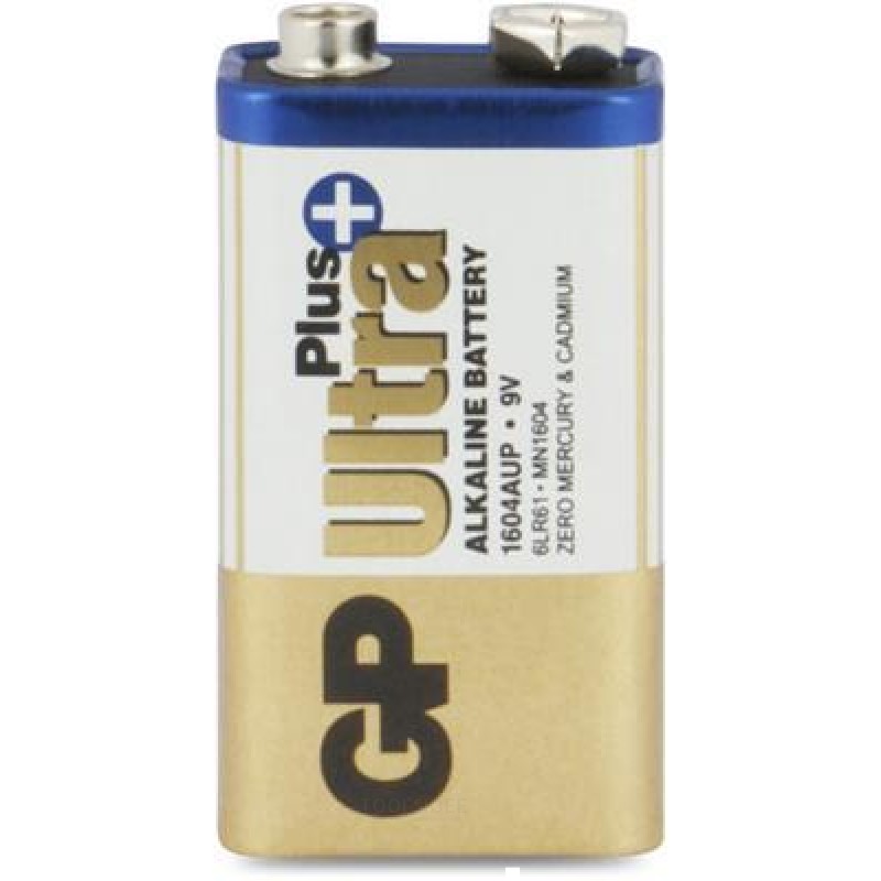 GP 9V batterij Alkaline Ultra Plus 1,5V 1st