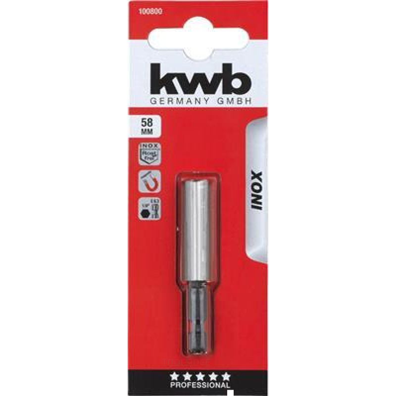 KWB Magn, Bitholder 58mm 1-4 Kort