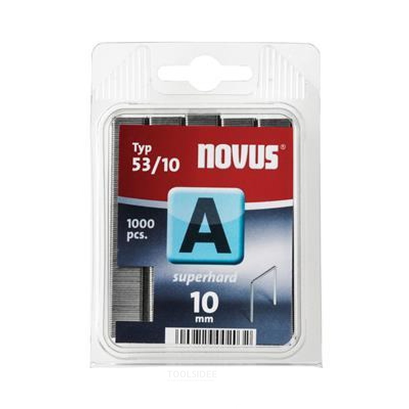 Novus tynde trådklammer A 53 / 10mm, SH, 1000 stk.