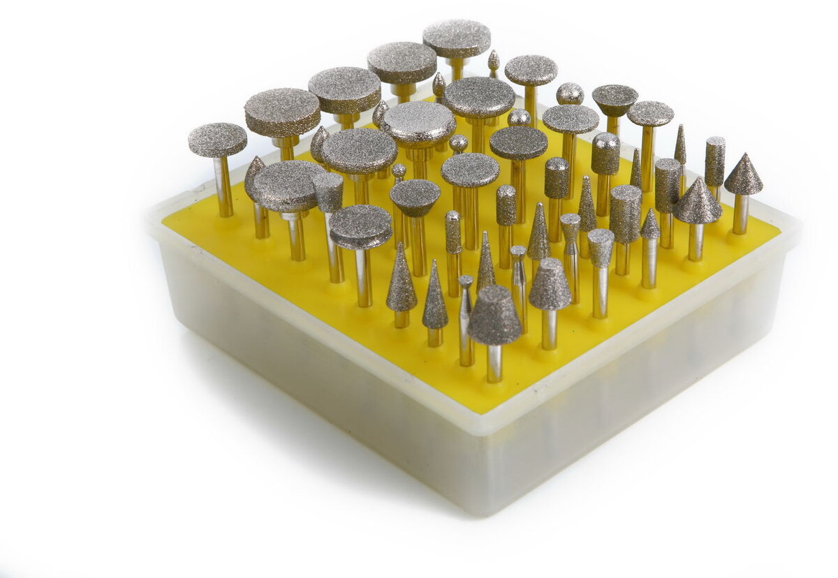 HBM 50-piece diamond burr set