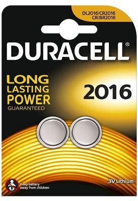 Duracell Button Cell Batteries 2016 2pcs.
