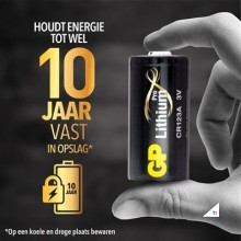 GP CR123A battery Lithium 1st