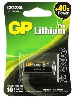 GP CR123A battery Lithium 1st